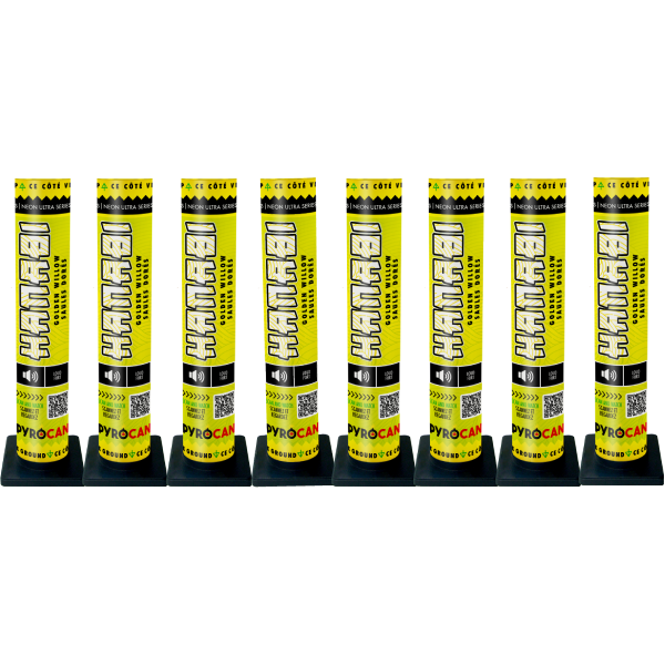 Hanabi Golden Willow (8pk) | Fireworks Mortars Hanabi Golden Willow (8pk) | Fireworks Mortars