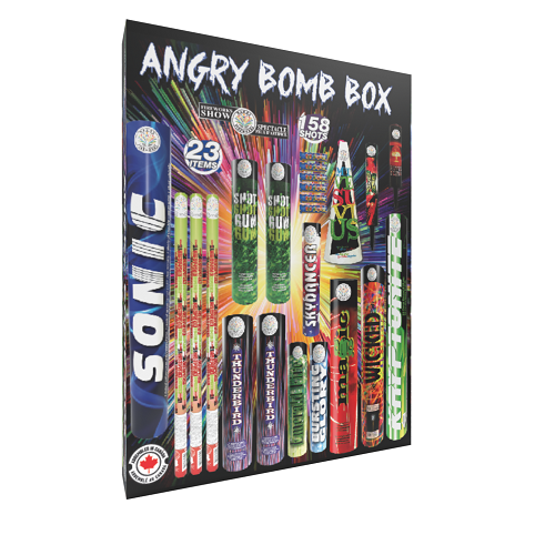 Angry Bomb Fireworks Package: Rocket Fireworks Canada