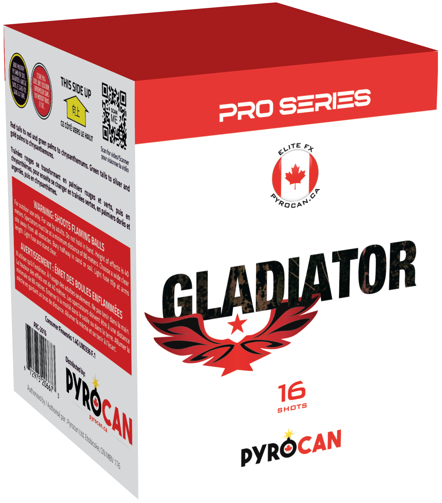 Buy Gladiator Cake: Rocket Fireworks Canada
