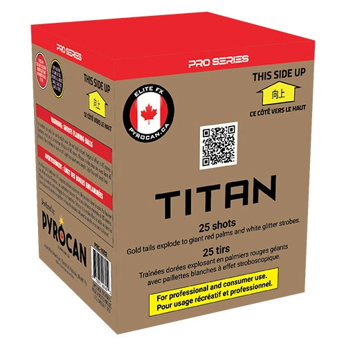 Pro Series Titan Cake: Rocket Fireworks Canada