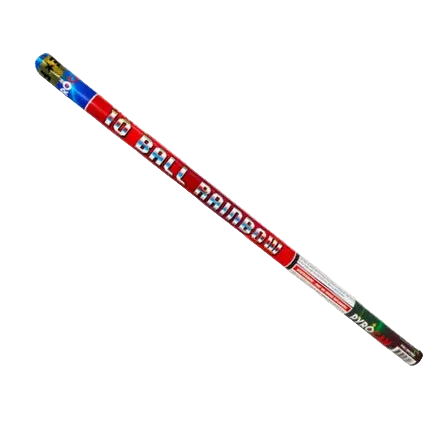 10 Ball Rainbow Candle | Fireworks Roman Candle
