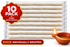 10-Pack of Long Diya Wicks for Diwali Lamps