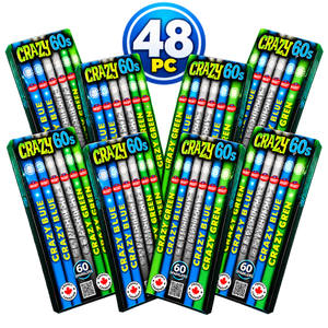 48-Piece Bulk Roman Candle Pack | Rocket Fireworks Canada