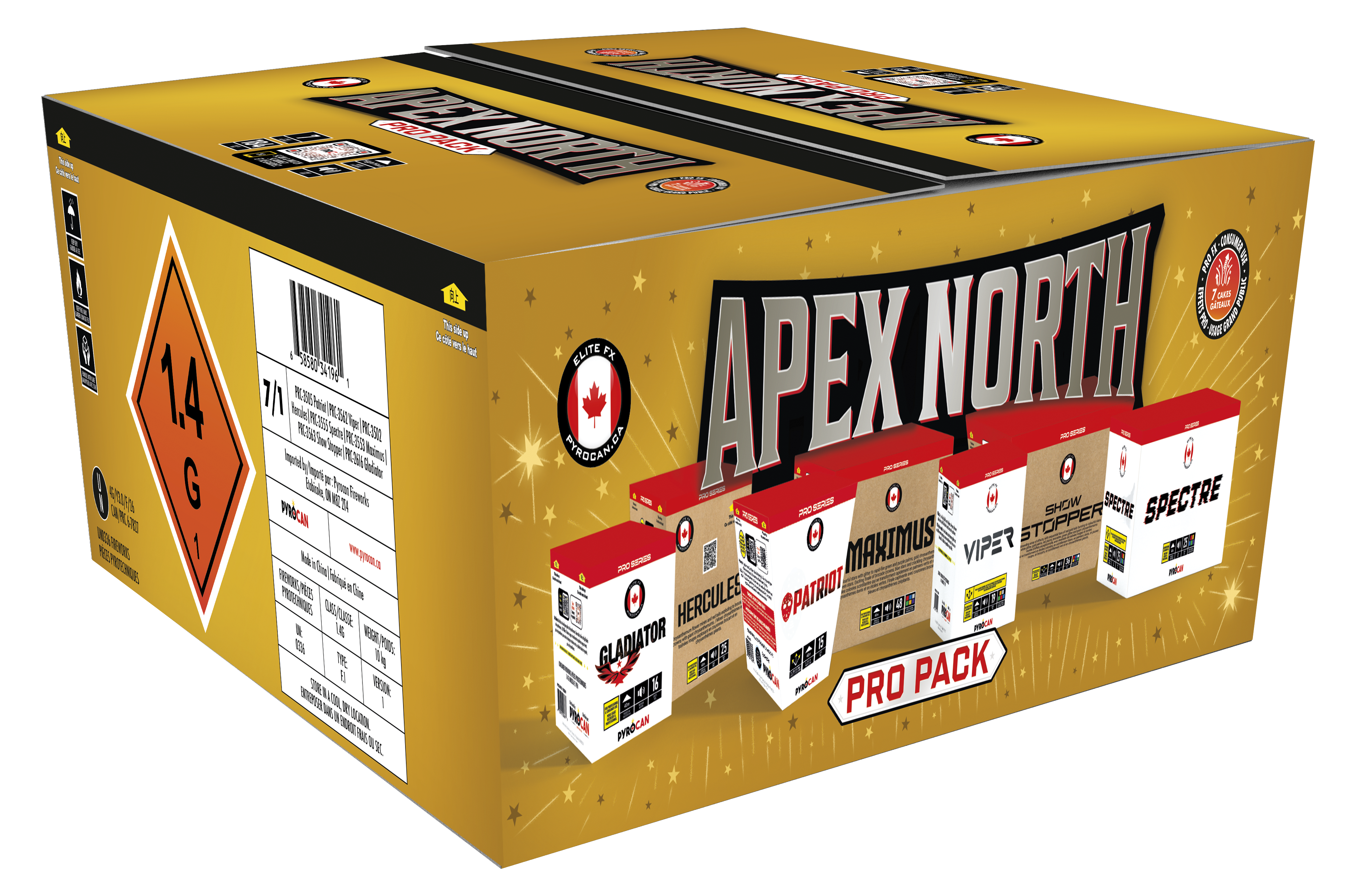 Buy Apex North Pro Series-Boxed-kit at Rocket Fireworks Canada
