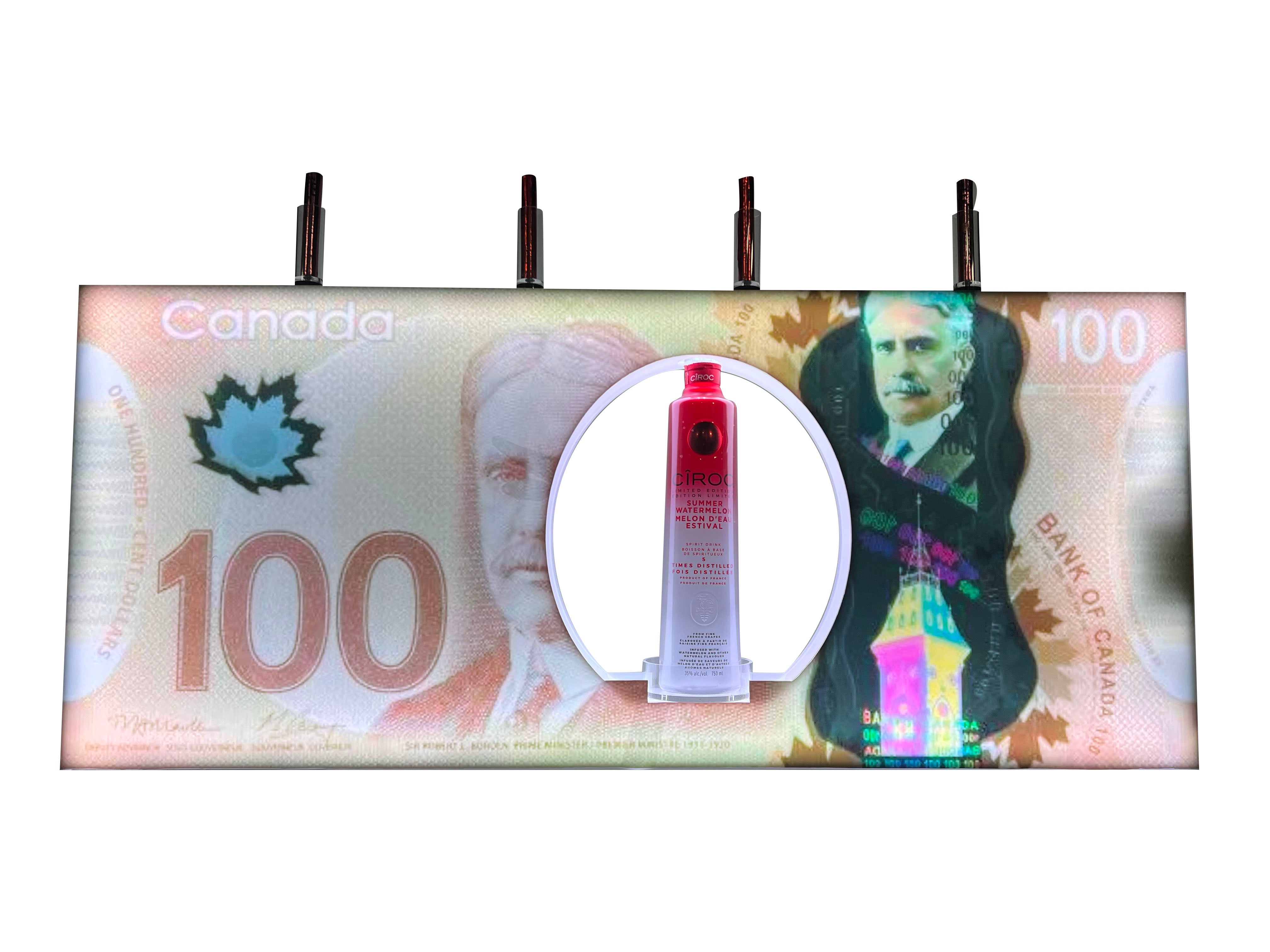 Money Bill Bottle Presenter