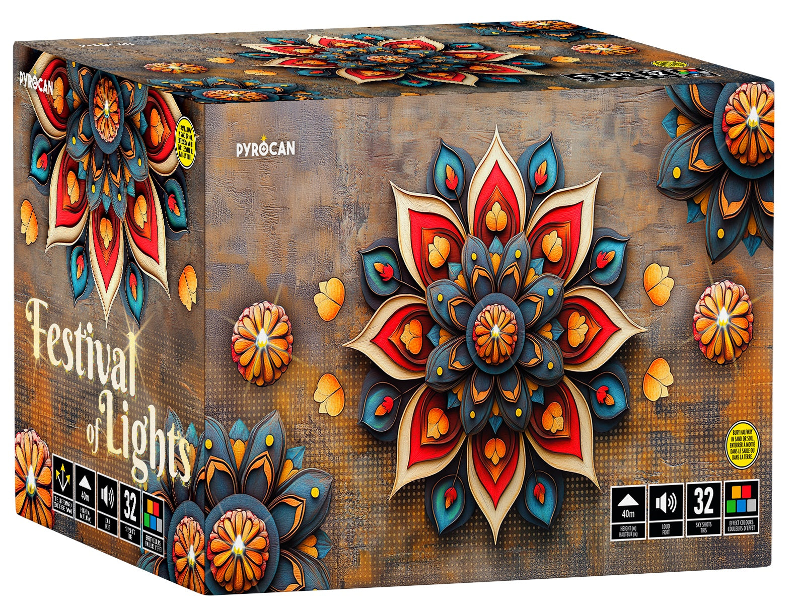 Festival of Lights Fireworks Cake | Canada