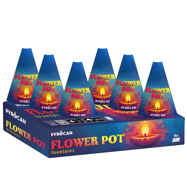 Flower Pot Fountain 6pk