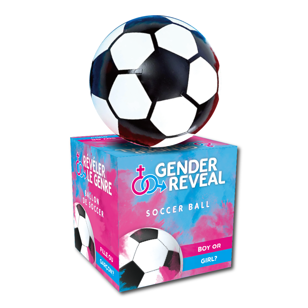 Gender Reveal Soccer Ball: Pink or Blue