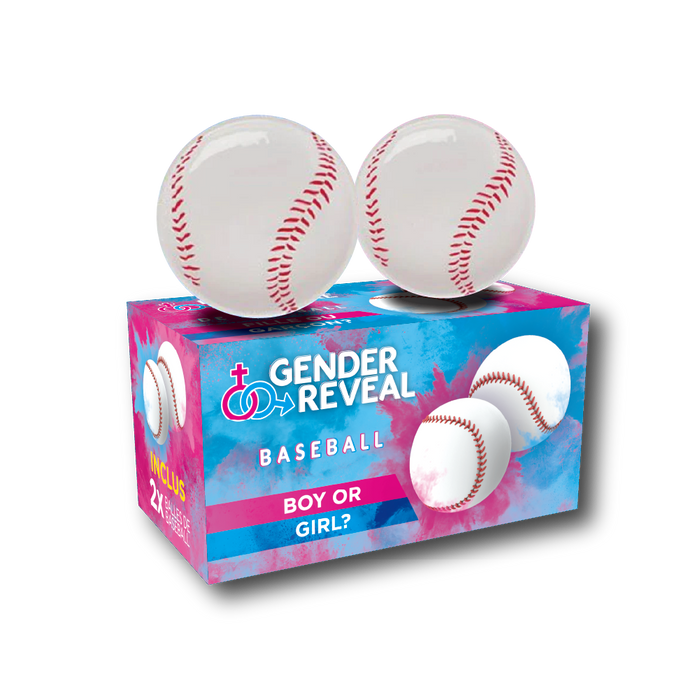 Gender Reveal Baseball 2pk