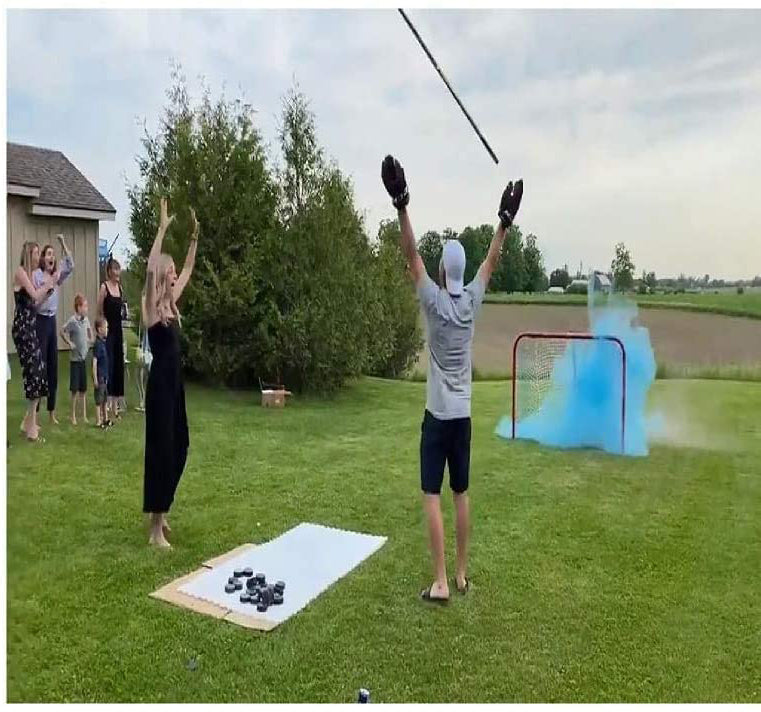 Hockey Gender Reveal: Boy