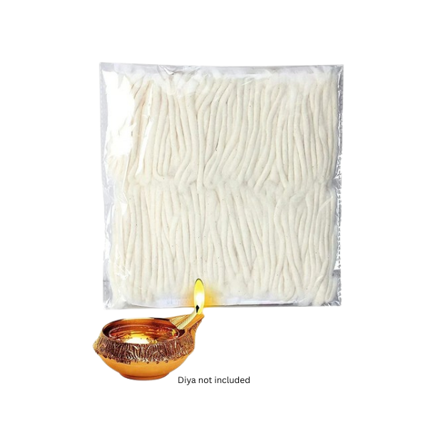 Long Diya Wick 10-pack