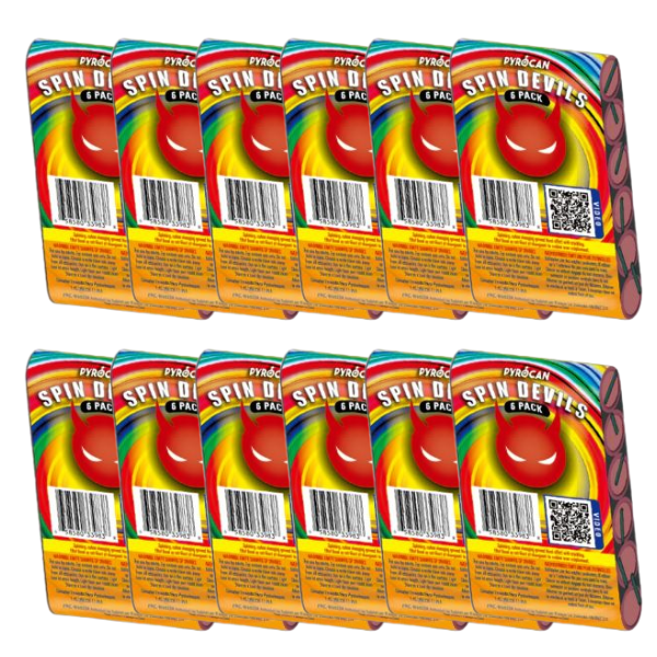 Spin Devils: Bulk Buy of 72Pcs