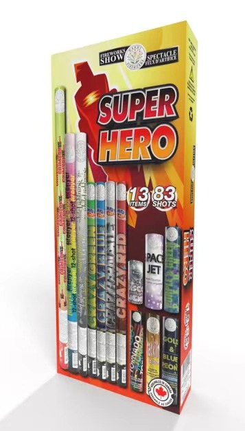 Buy Super Hero kit online at Rocket Fireworks Canada