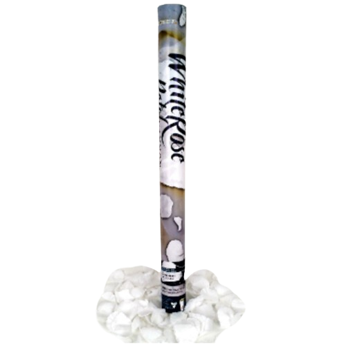 White Rose Petal Confetti Cannon