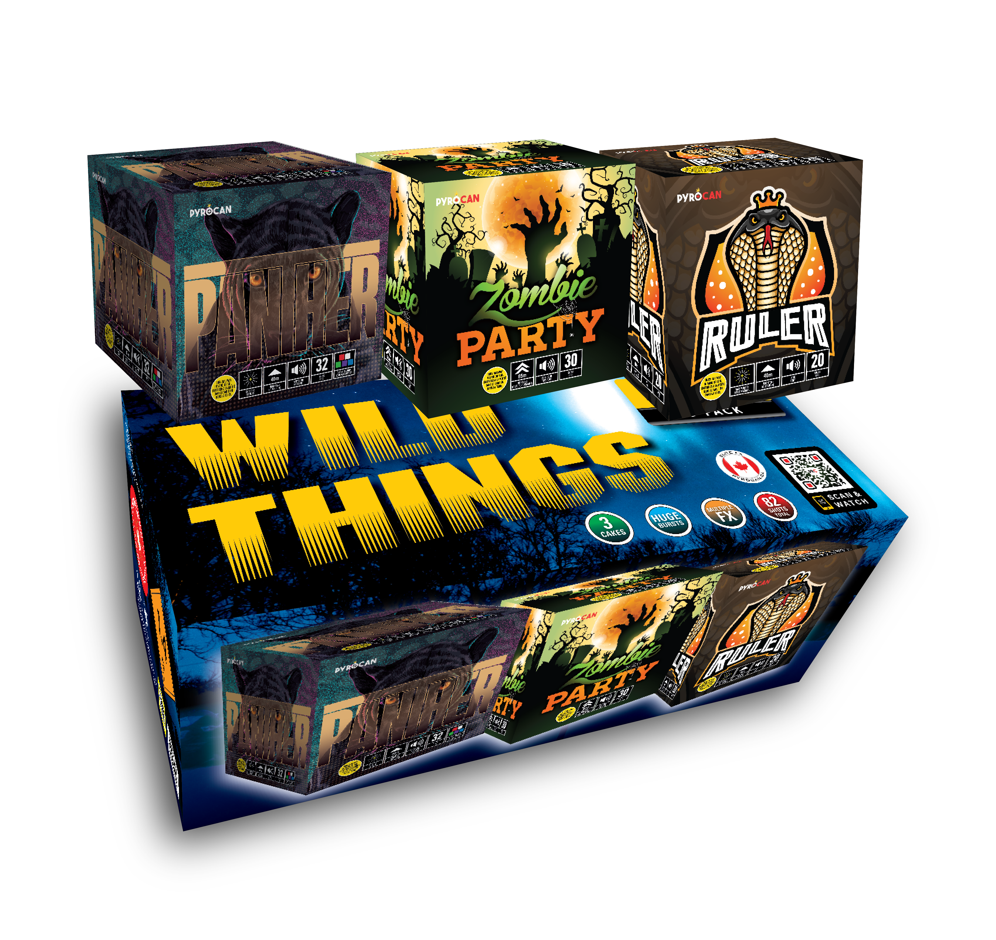 Wild Things | Best value fireworks Cakes