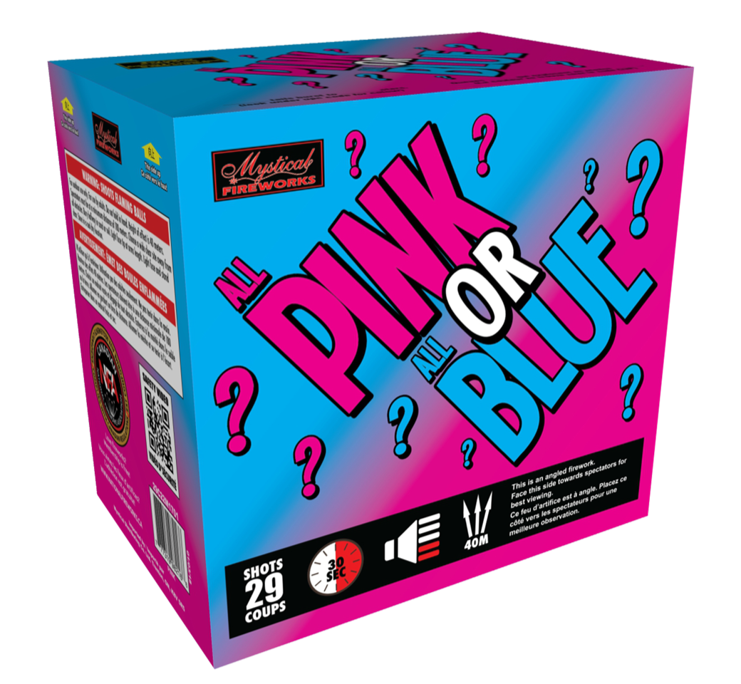 All Pink | Girl Gender Reveal Fireworks Cake