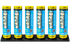 Blue Hanabi 6pk | Rocket Fireworks Mortars