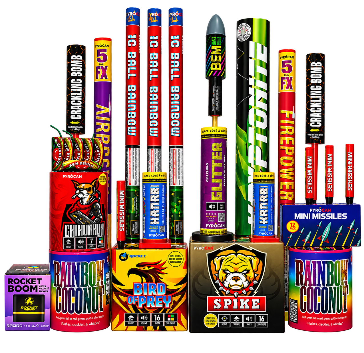 Boom Box | Rocket Fireworks package