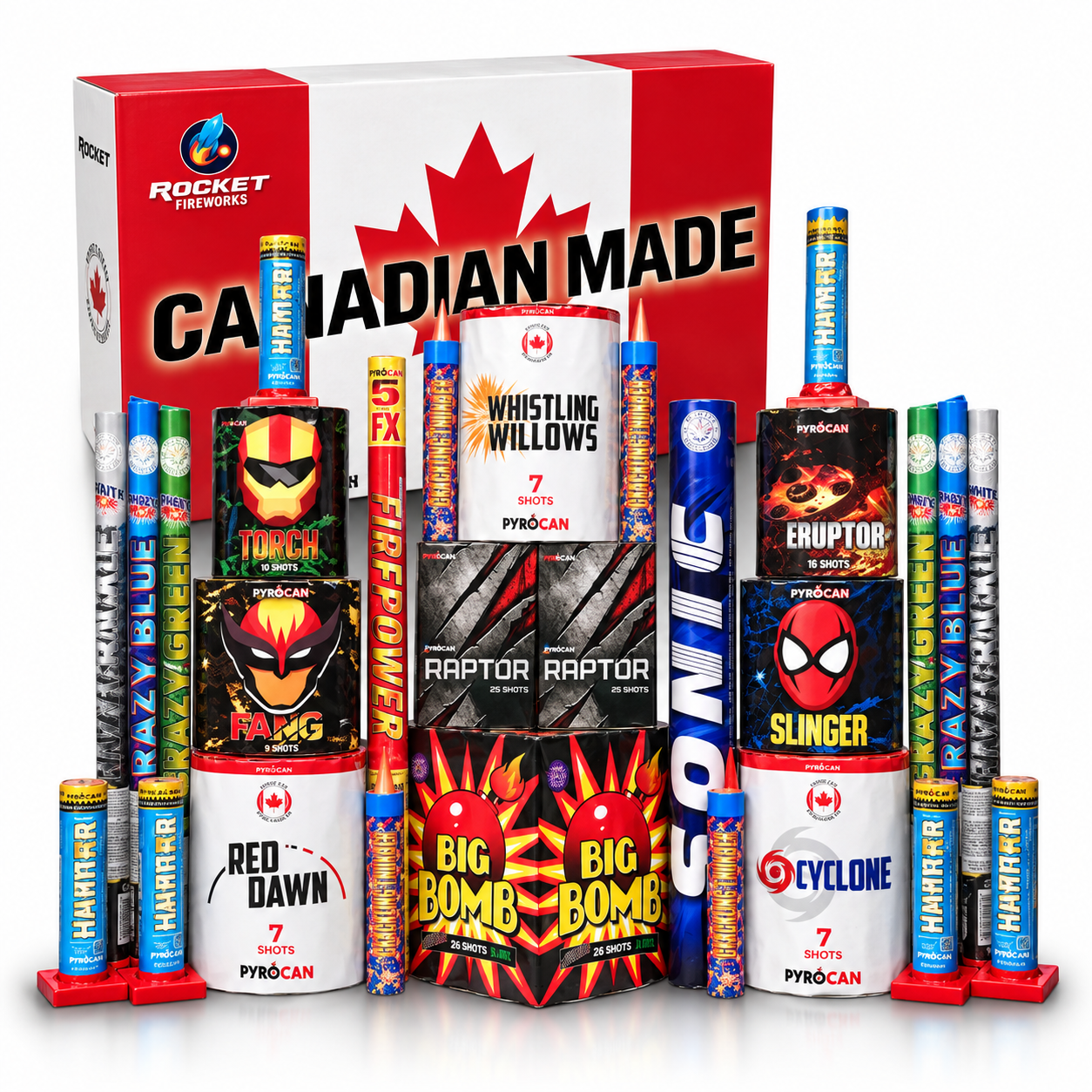 Canadian Made | Rocket Fireworks Package