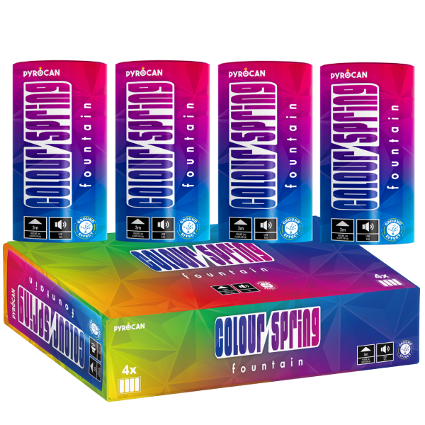 Colour Spring  Fountain 4pk