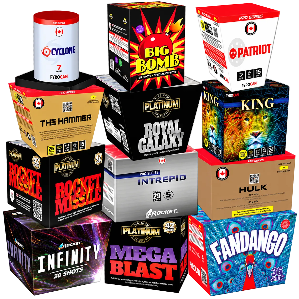 Dirty Dozen | Rocket Fireworks Kit