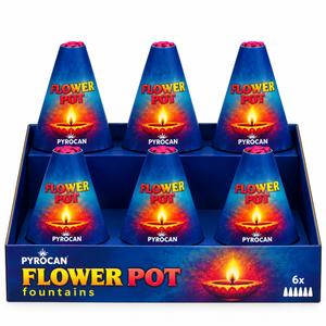 Flower Pot Fountain 6pk