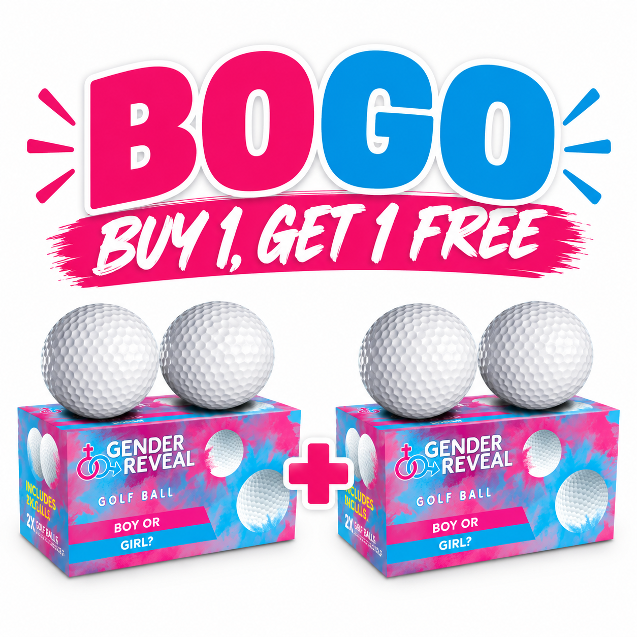 Gender Reveal | Golf Balls 2pk