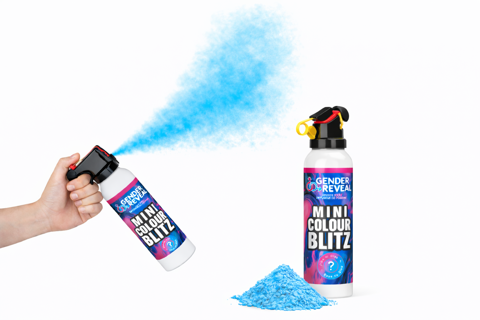 Mini Colour Blitz: Blue | Gender Reveal Powder Spray