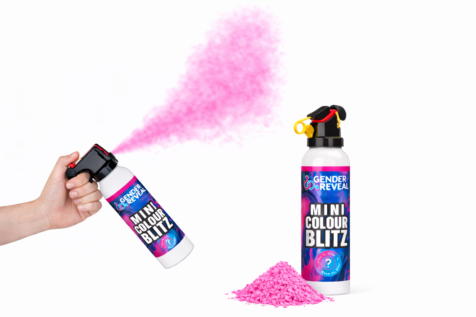 Mini Colour Blitz: Pink | Gender Reveal Powder Spray