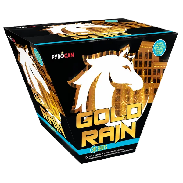 Gold Rain | Rocket Fireworks Cake