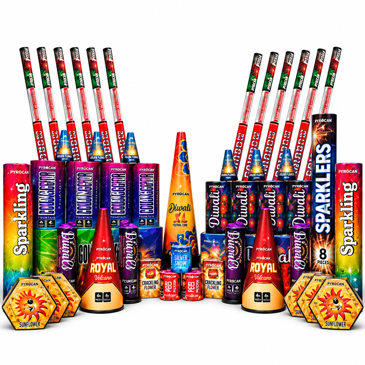 Jumbo DIwali Anar Kit | Rocket Fireworks package