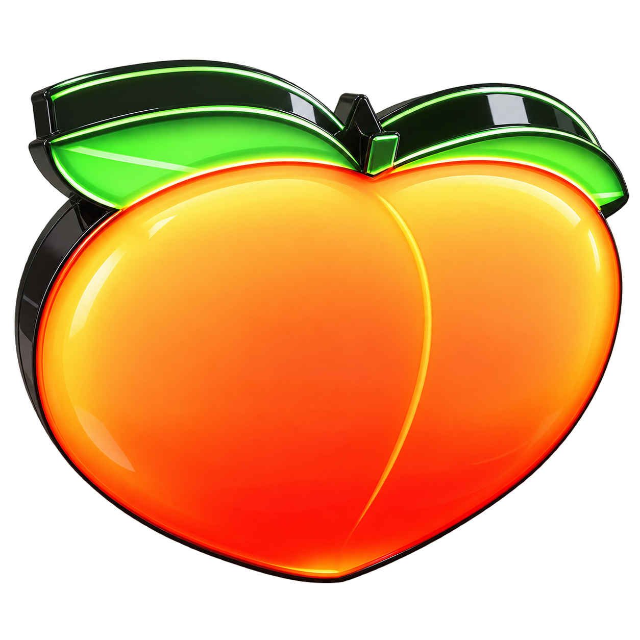 Peach Emoji Sign | Nightclubs, Restaurant, Party