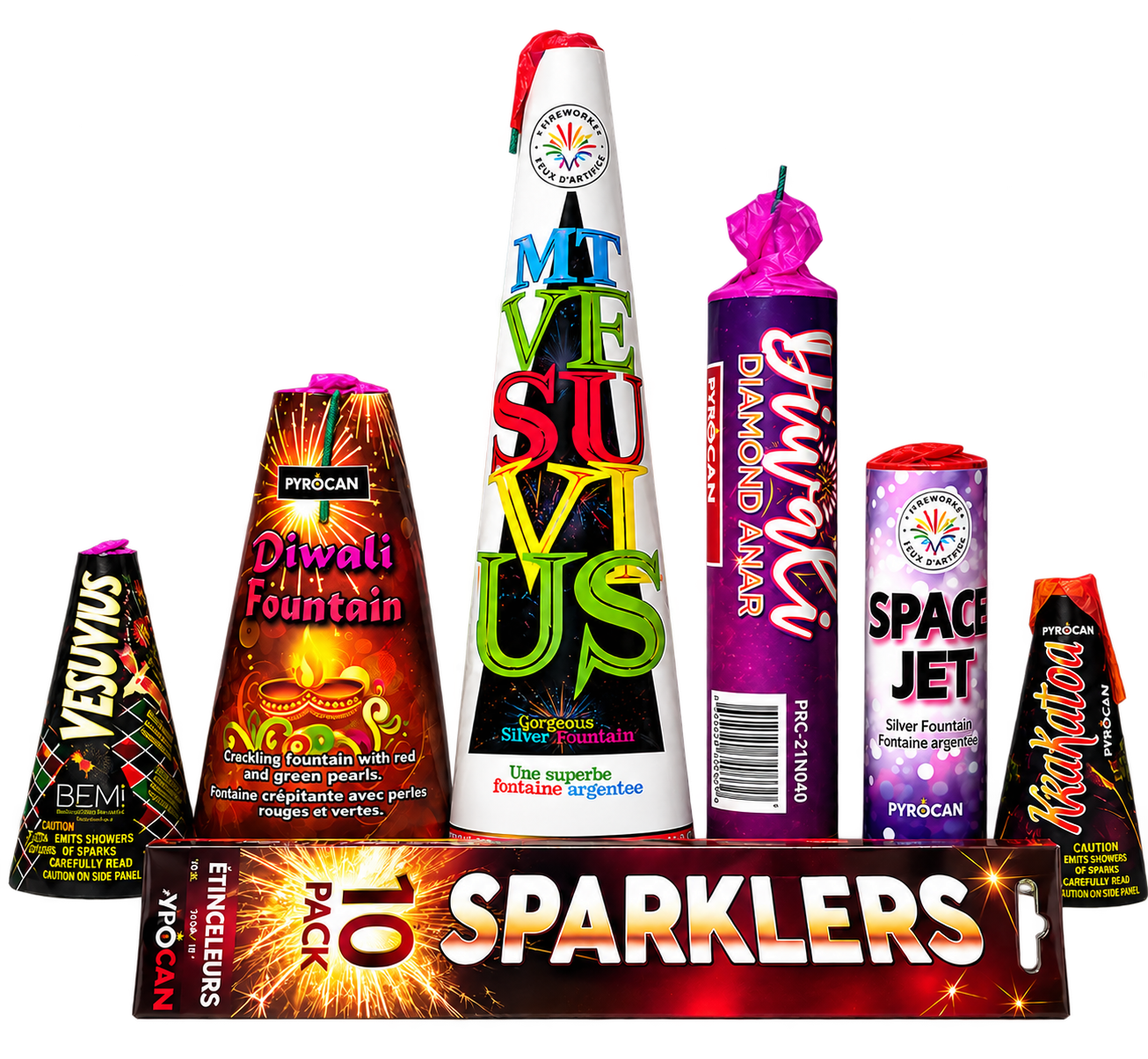 The Pataka Pack | Rocket Fireworks Fountains