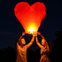 Red Heart Flying Sky Lantern | Love is in the Air!