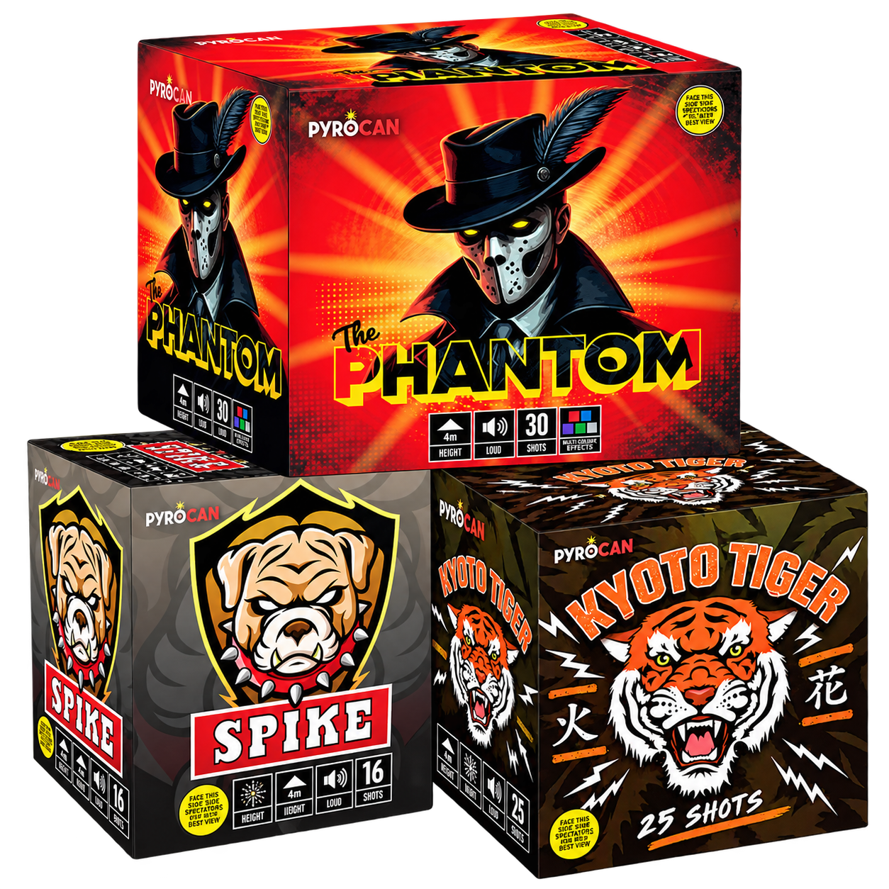 Buy Three Amigos Bundle at Rocket Fireworks Canada