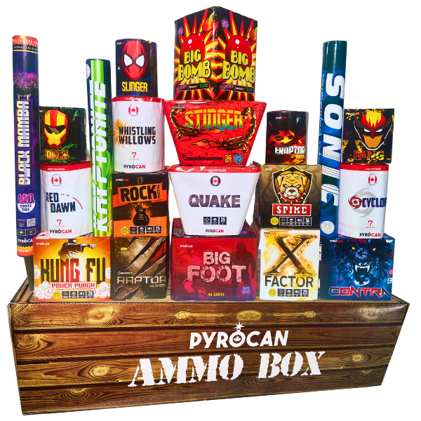 Fireworks Rockets Boxes XL Ammo Box | Rocket Fireworks Package deal