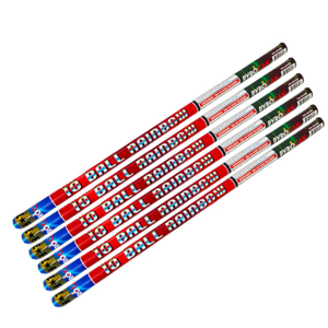 10 Ball Rainbow Candle 6PK