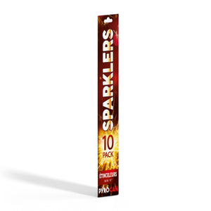 26cm (10") Pyrocan Sparklers: 10-pk