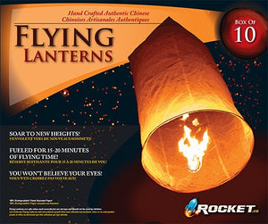 BUY FLYING LANTERNS 10 PACK AT ROCKET FIREWORKS CANADA