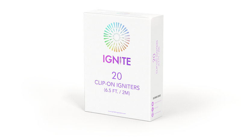 Ignite Clip-On Igniters: 20-pack | 2m length