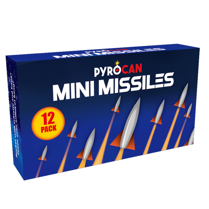 Mini Missiles: 12-pack | Rocket Fireworks