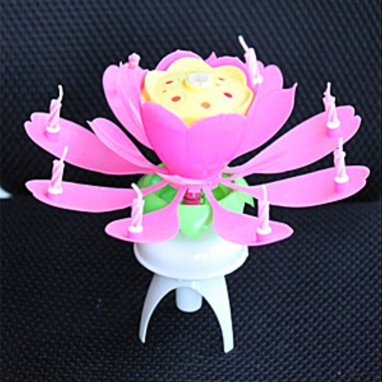 Spinning Musical Birthday Cake Candle