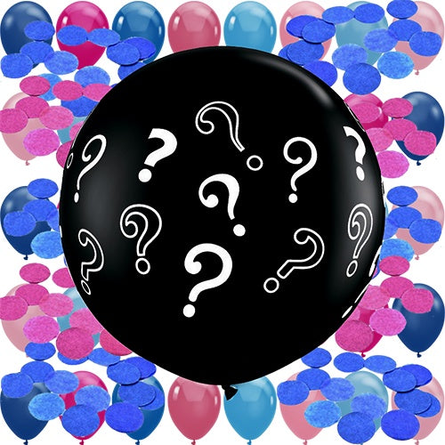Gender Reveal Balloon with Ribbon